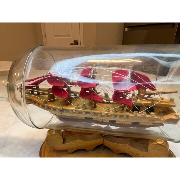 Ship in a Bottle - 11" x 5.25" - Picture 11 of 11